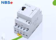 4NO AC Electrical Magnetic Contactor Single Phase 35mm Din Rail Mounting