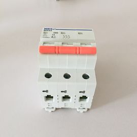 3P 63A Micro Circuit Breaker 18mm DIN Rail Mounting Overload Protection