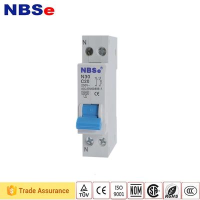 1P+N PA66 MCB Switchgear Circuit Breaker For House Building