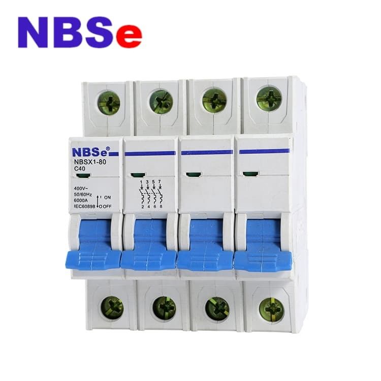 NBSX1 Series 4P Miniature Circuit Breakers , din-rail products,modular din-rail