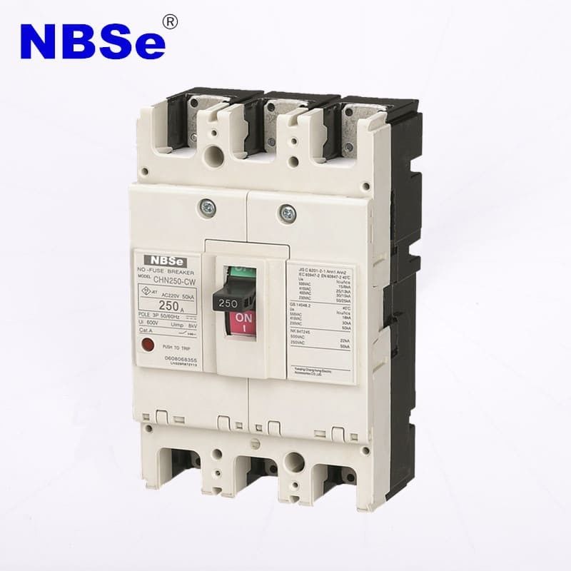 NF250 CW MCCB Molded Case Circuit Breaker 3 Phase 25~100KA Plug In Type