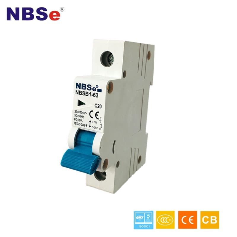 NBSB1-63 Automatic Micro Circuit Breaker 50/60Hz High Safety Handle Self Extinguishing