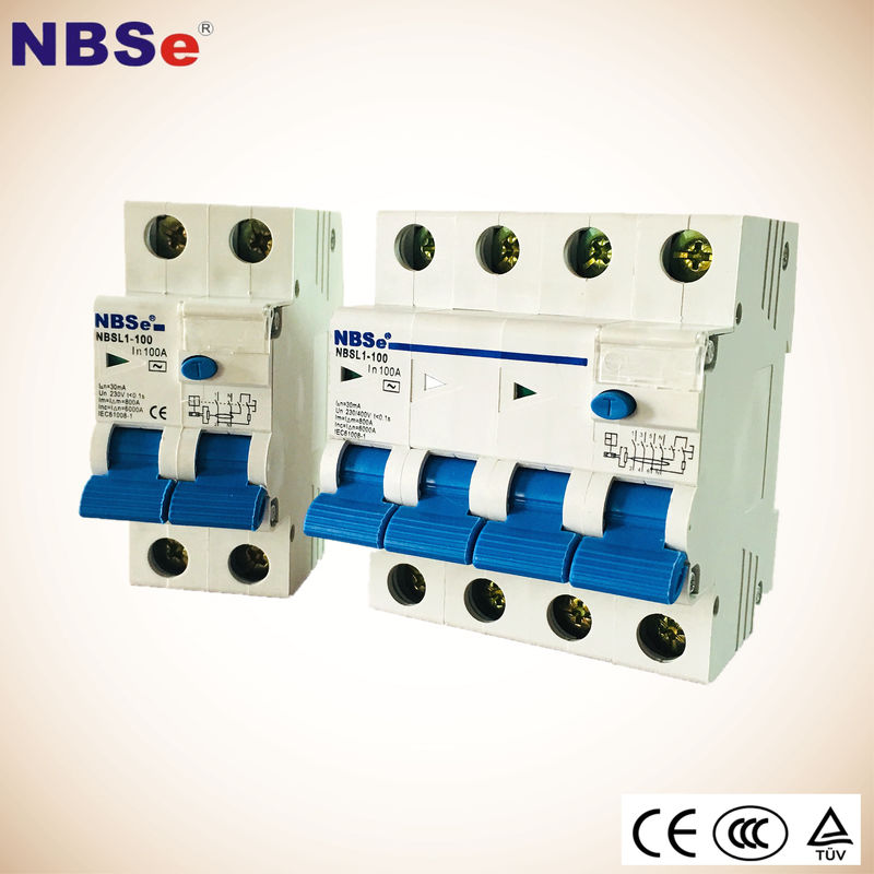 Type A RCD Circuit Breaker NBSL1-100 Series With Current Limiting Performance