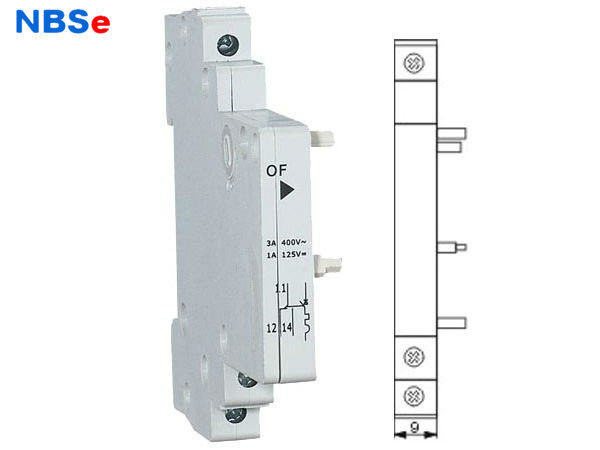 Mini Shunt Trip Circuit Breaker Auxiliary Contact MCB OF For Circuit Breaking