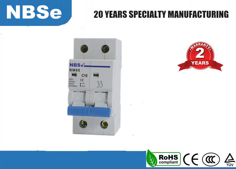 Electrical Micro Circuit Breaker High Fire Resistant , Dual Circuit Breaker NBSe BM60