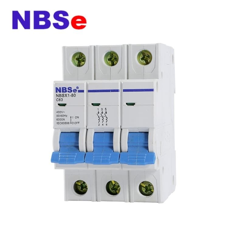IEC60898 Double connection 2P 100A Main Switch MCB Circuit Breakers