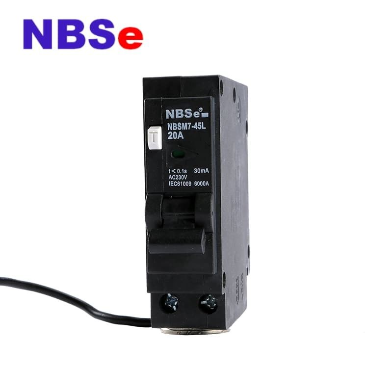 NBSM7-45L C16 Double Pole Rcbo Single Module RCBO